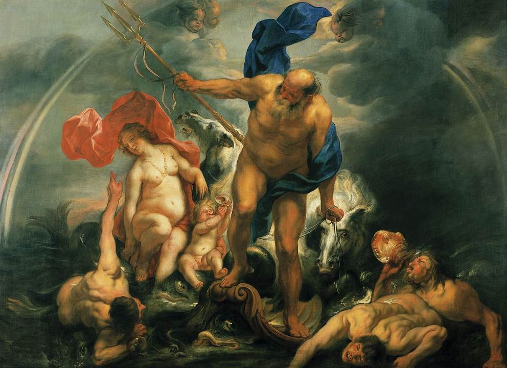 Neptune and Amphitrite in the storm by Jacob Jordaens