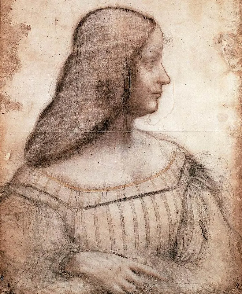 Portrait of Isabella dEste by Leonardo da Vinci