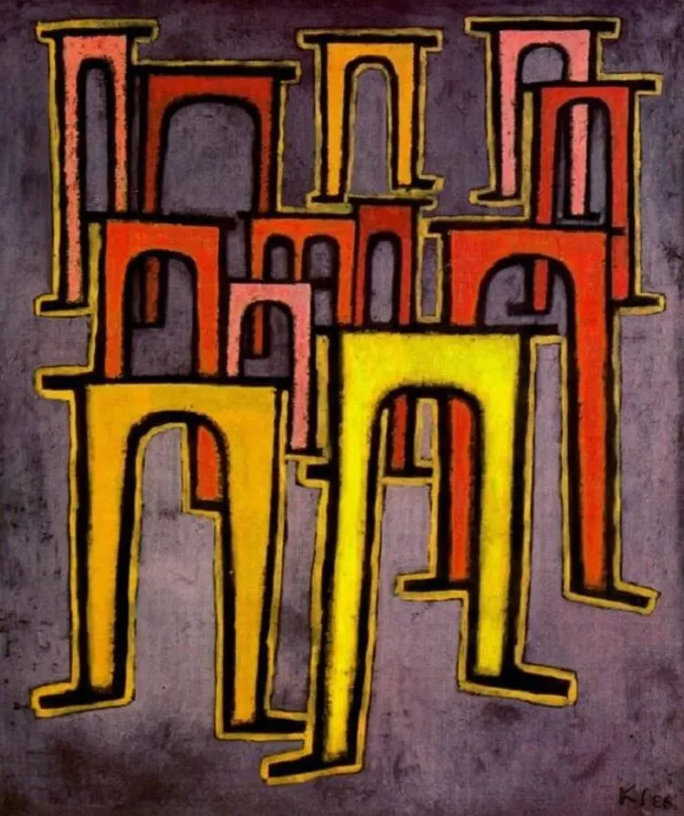 Revolution of the Viaduct by Paul Klee