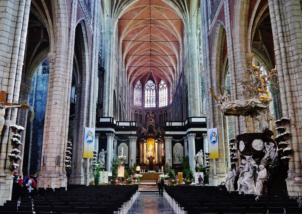 Saint Bavos Cathedral Ghent interior