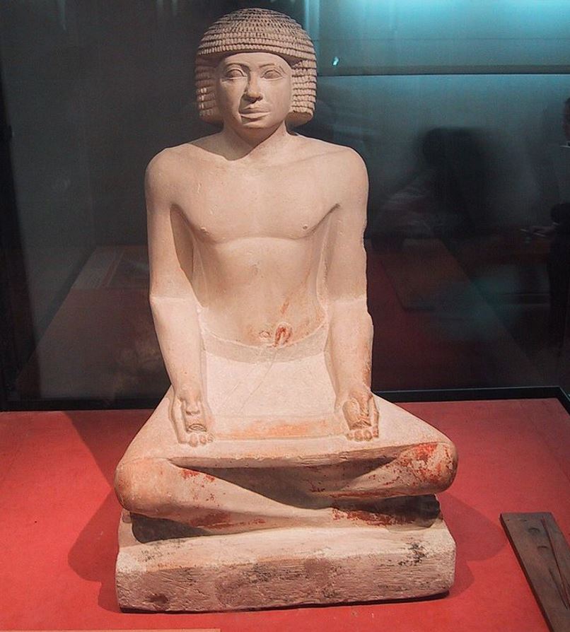 Seated Scribe at the Louvre