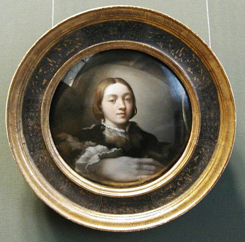 Self portrait in a convex mirror dimenisons