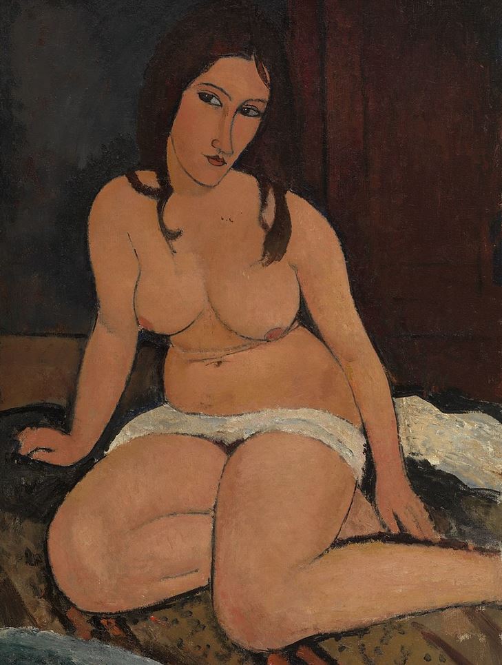 Sitting Nude by Amedeo Modigliani