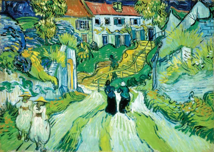 Stairway at Auvers by Vincent van Gogh