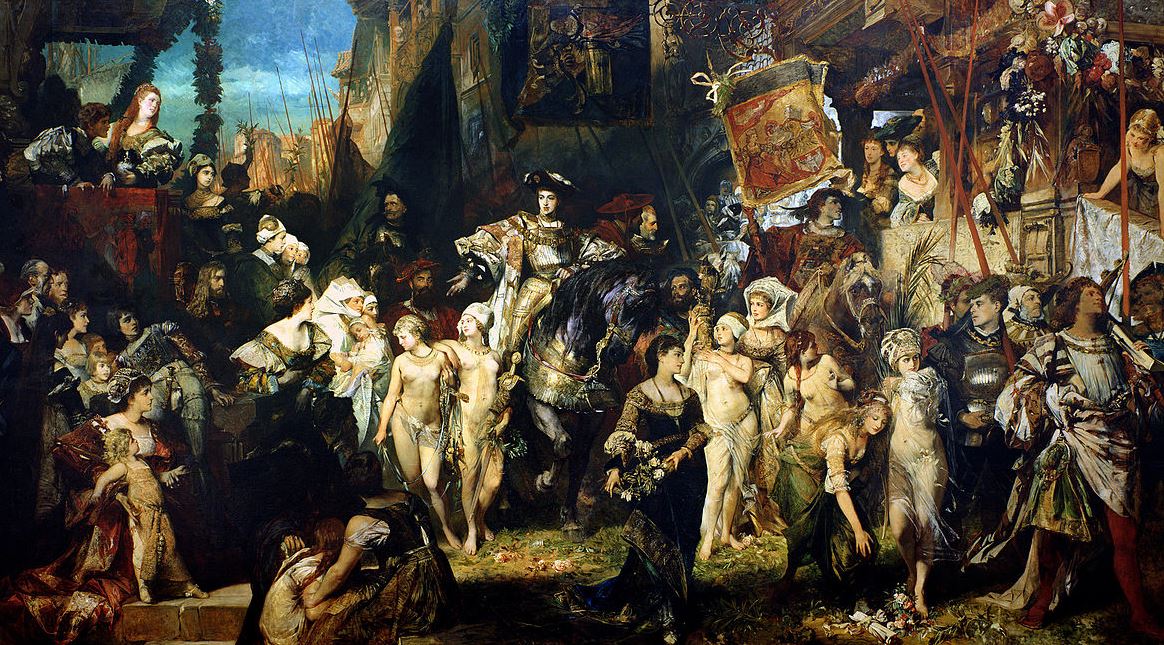The Entry of Charles V into Antwerp by Hans Makart