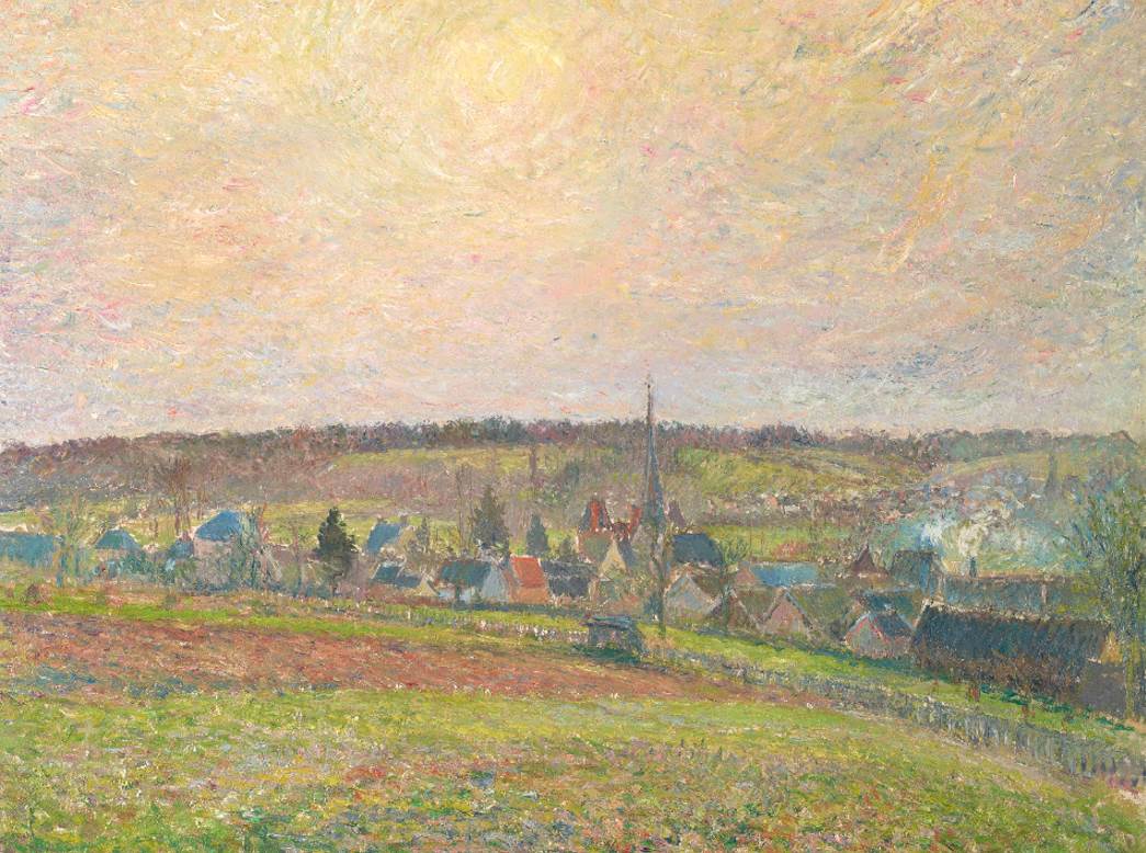 The Village of Eragny by Camille Pissarro