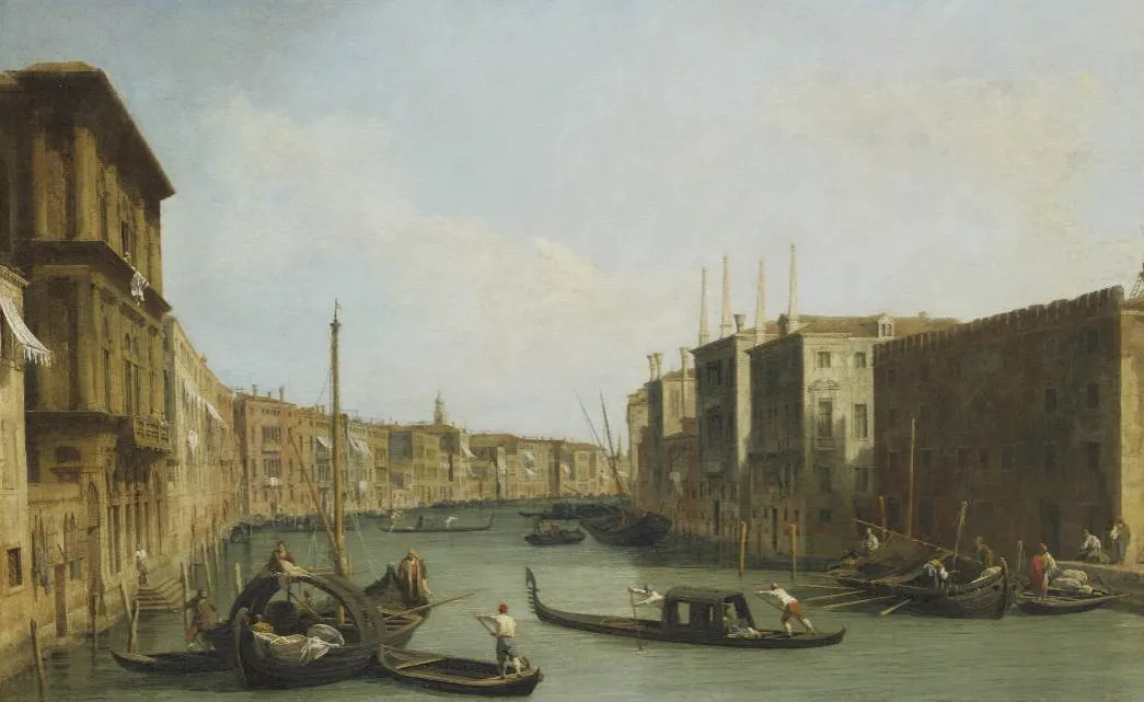 View of the Grand Canal by Canaletto