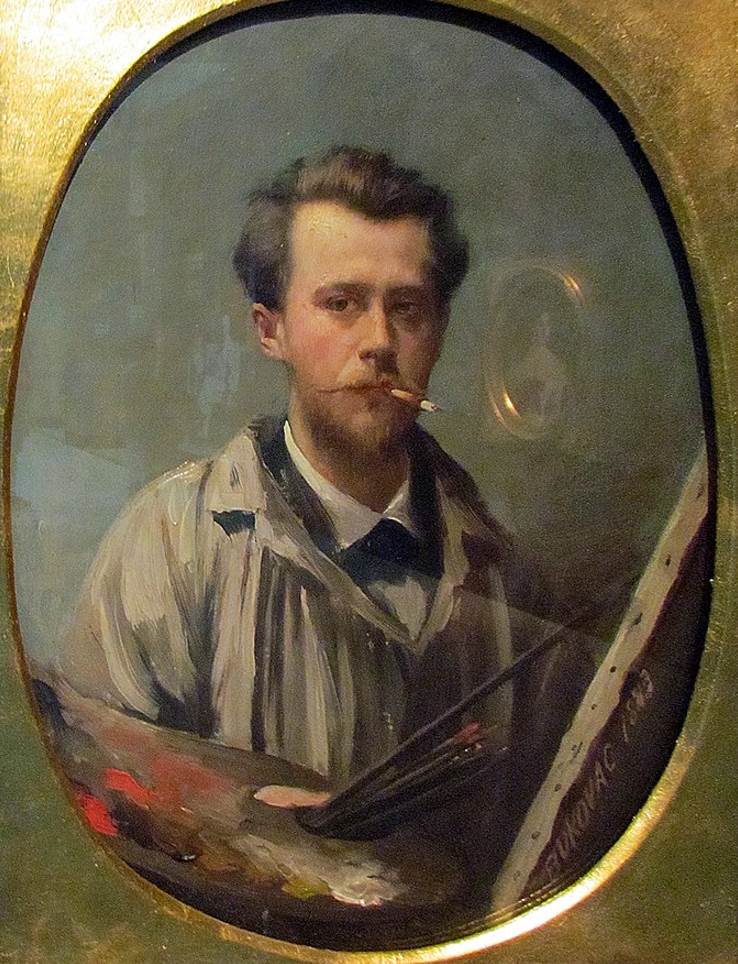 Vlaho Bukovac self portrait in 1883