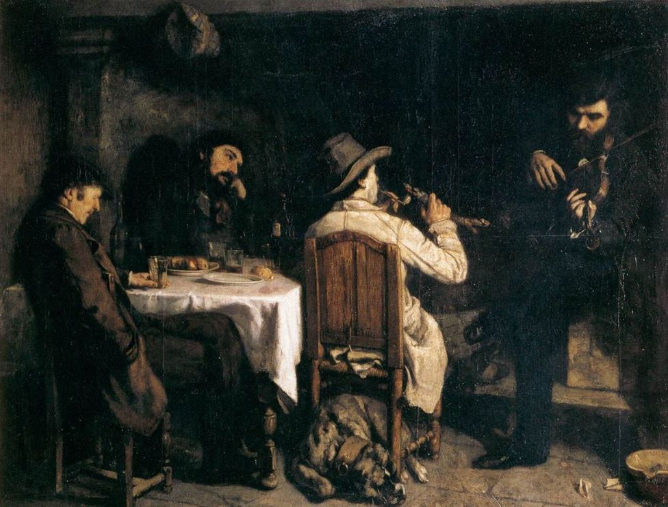 An Apres diner at Ornans by Gustave Courbet Lille Museum