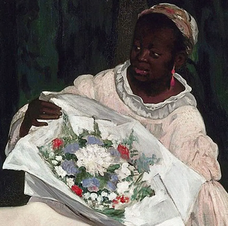 Edouard Manet Olympia detail of Laure
