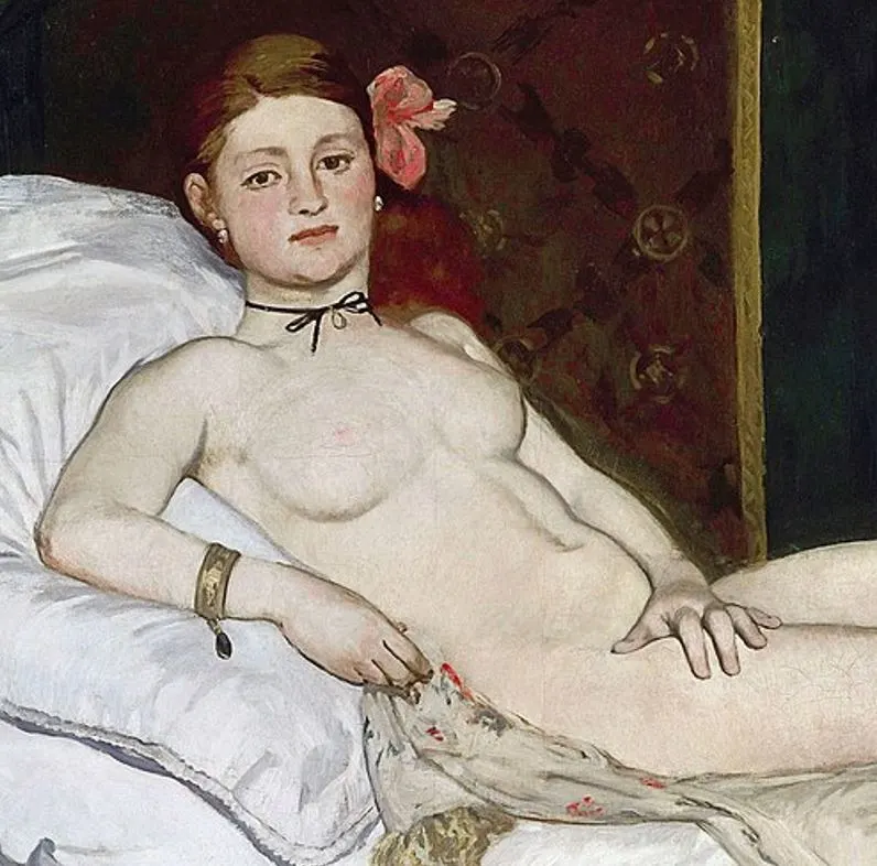 Edouard Manet Olympia detail