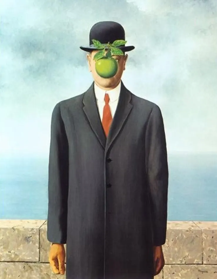 Famous Rene Magritte paintings The Son of Man