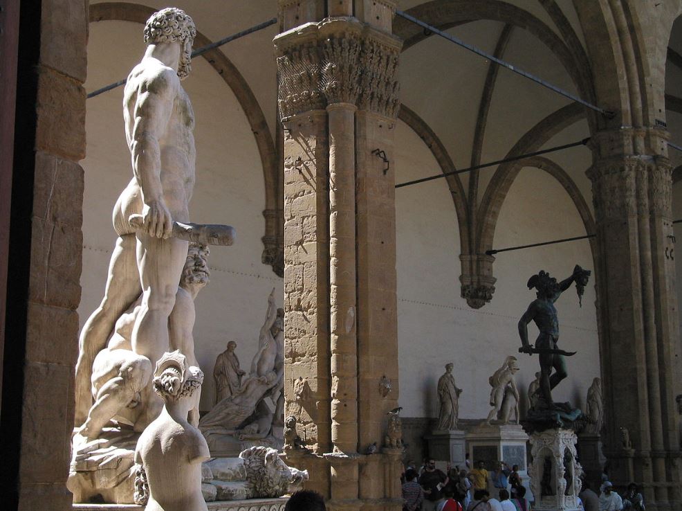 Hercules and Cacus and the Loggia dei Lanzi
