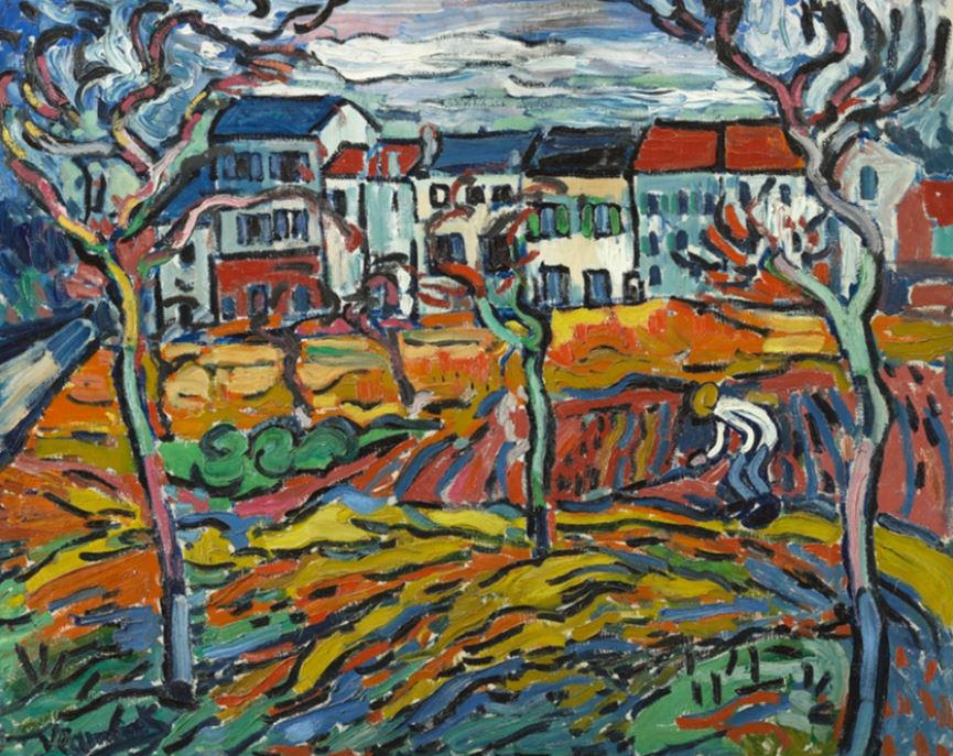 Houses at Chatou by Maurice de Vlaminck