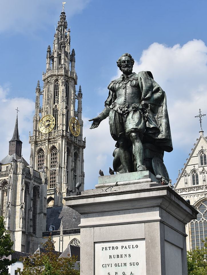 How tall is the Cathedral of Our Lady in Antwerp