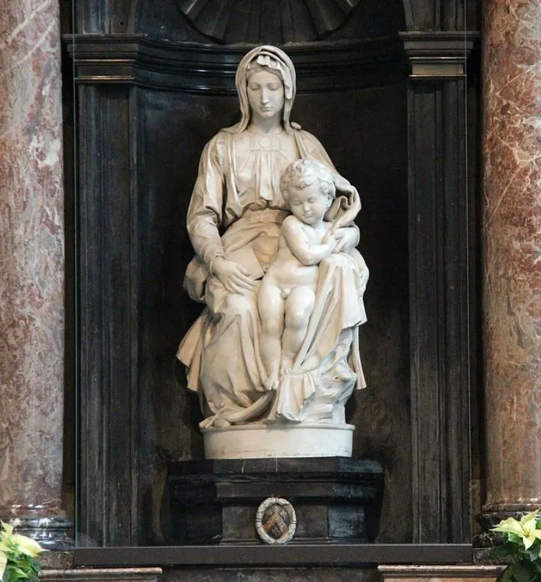 Madonna of Bruges detail