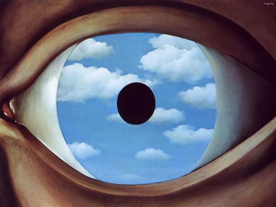 The False Mirror by Rene Magritte