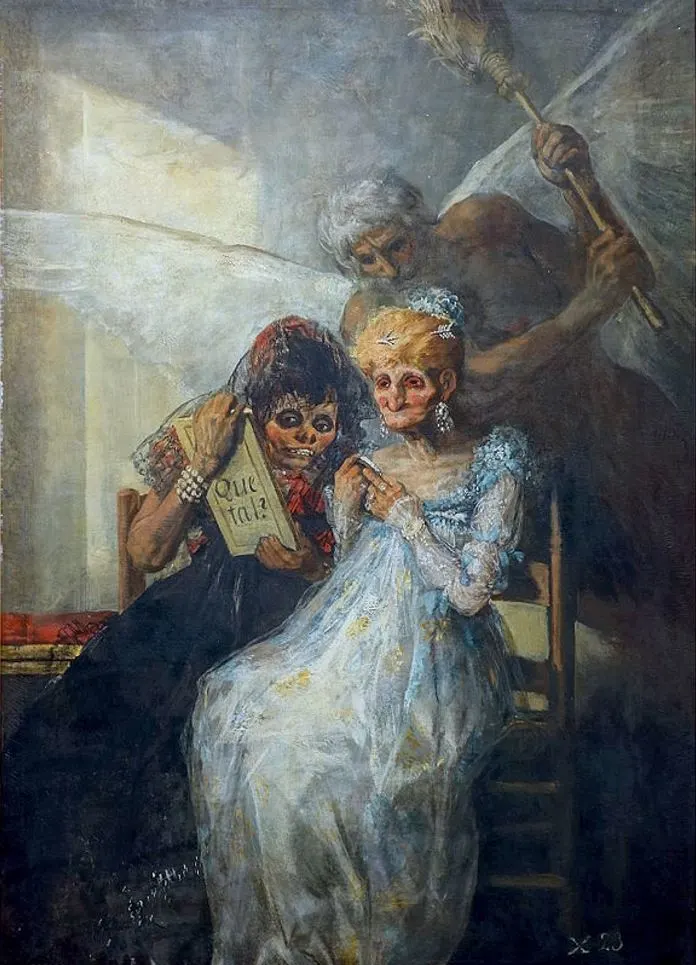 The Old People by Francisco Goya