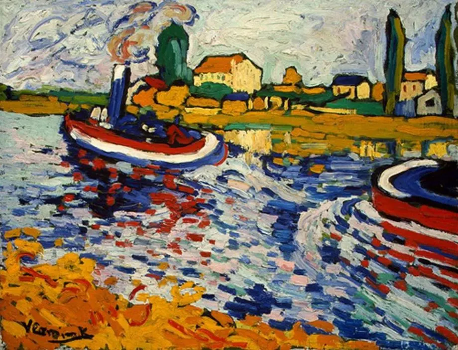 Tugboat on the Seine Chatou by Maurice de Vlaminck