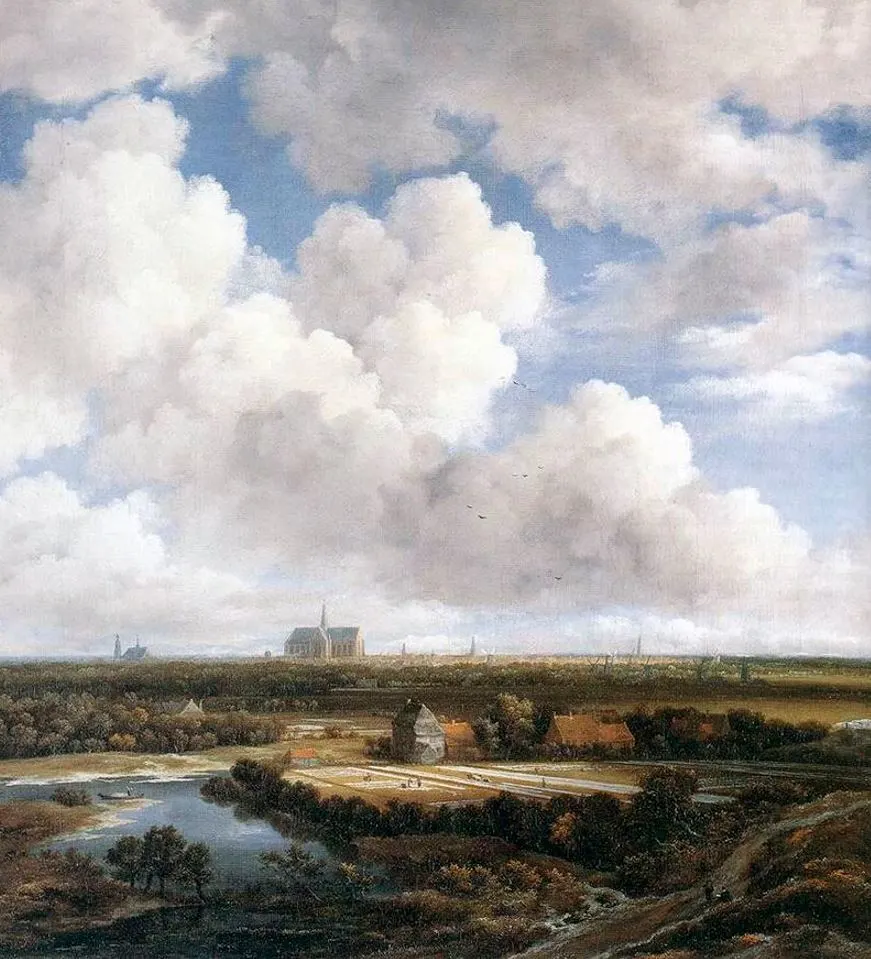 View of Haarlem with Bleaching Fields by Jacob van Ruisdael