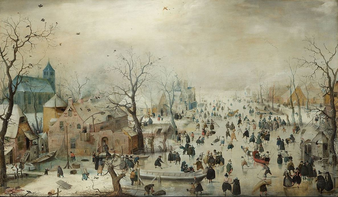 Winter Landscape with Skaters by Hendrick Avercamp