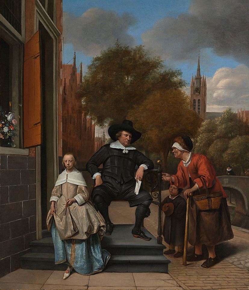 A Mayor of Delft and his Daughter by Jan Steen