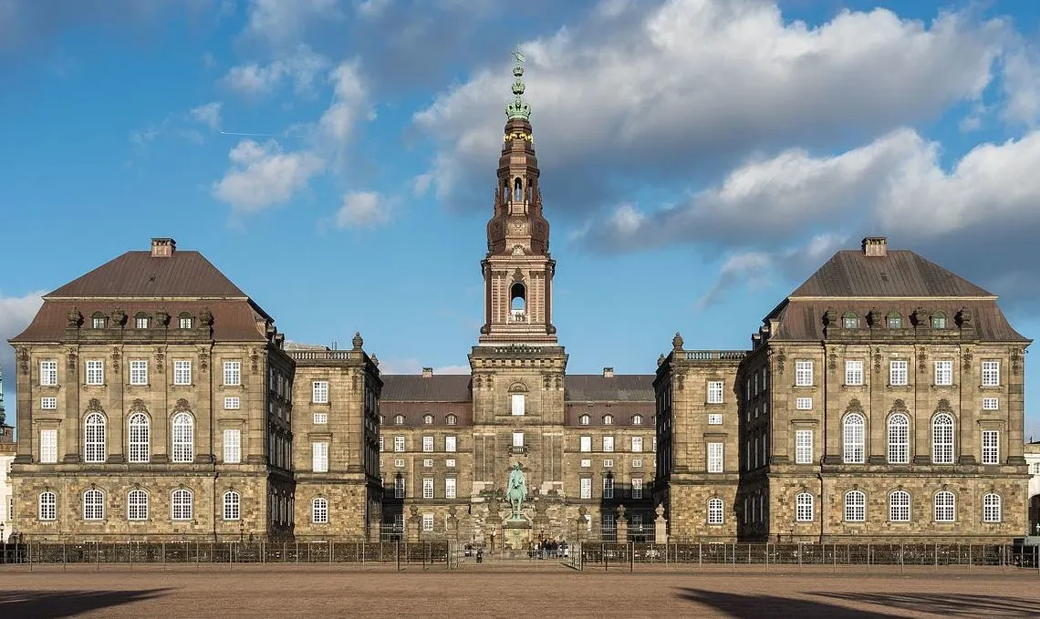 Christiansborg Palace in Copenhagen Denmark
