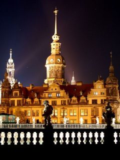 Dresden Castle at night
