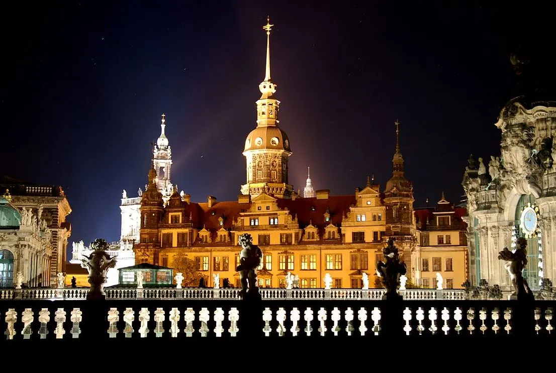Dresden Castle at night