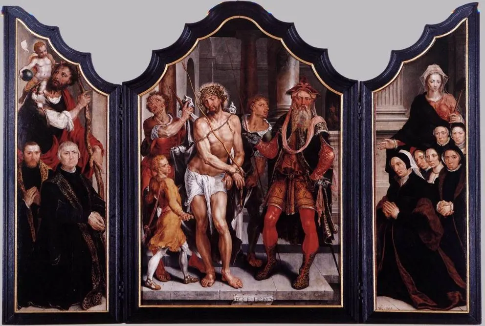 Ecce Homo Triptych by Maarten van Heemskerck
