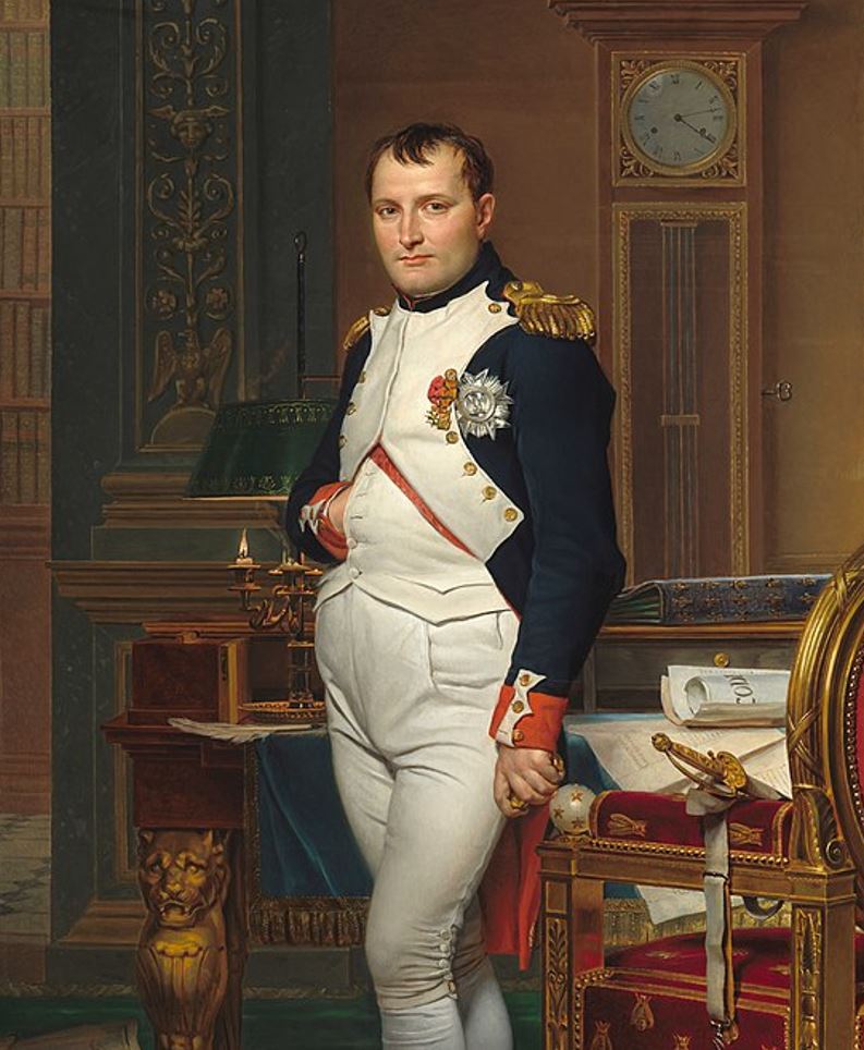 Emperor Napoleon in His Study at the Tuileries by Jacques Louis David