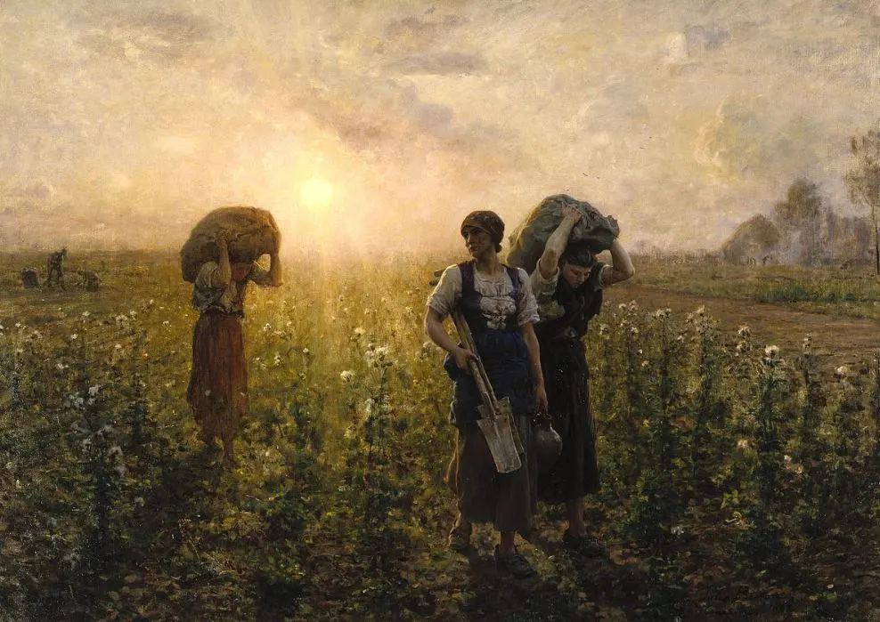Fin du travail The End of the Working Day by Jules Breton