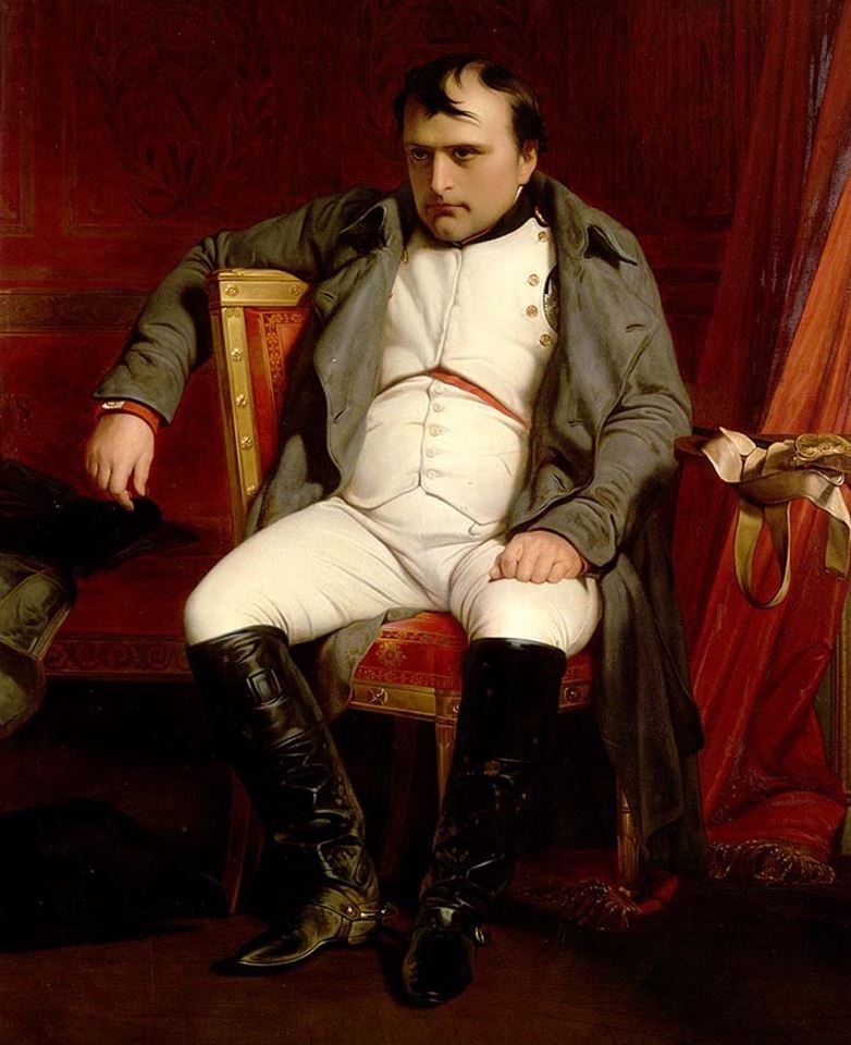 Napoleon after his Abdication in Fontainebleau by Paul Delaroche