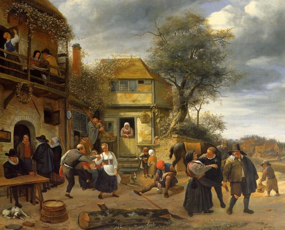 Peasants before an Inn by Jan Steen