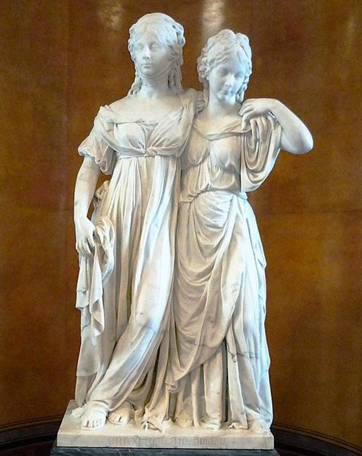 Princesses Monument by Johann Gottfried Schadow