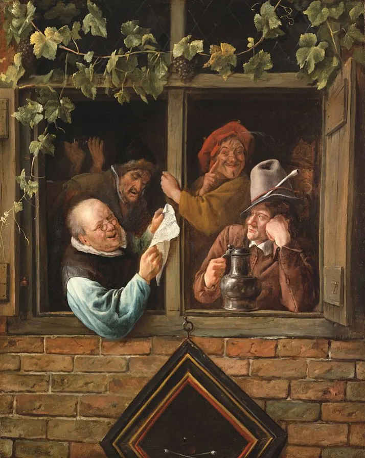 Rhetoricians at a Window by Jan Steen