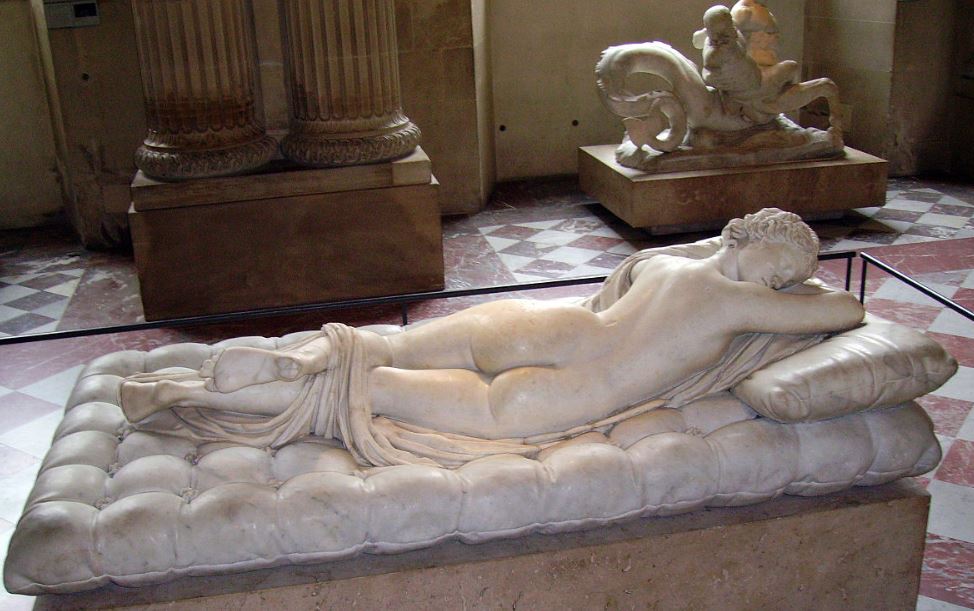 Sleeping Hermaphroditus sculpture