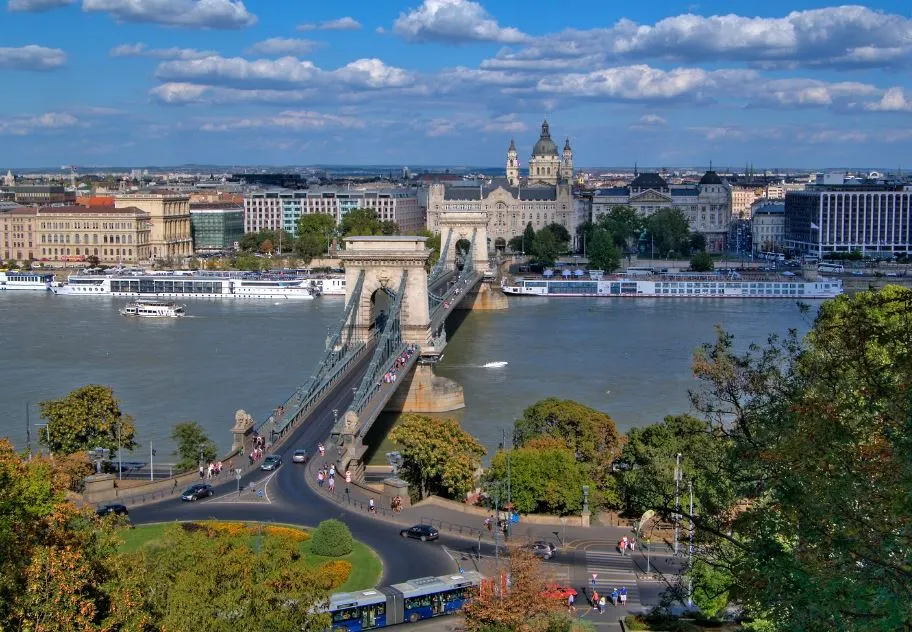 8 Historic Facts about the Széchenyi Chain Bridge 1 Szechenyi Chain Bridge location