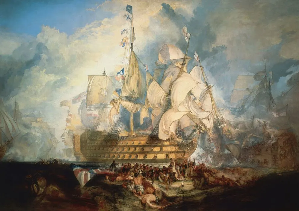 The Battle of Trafalgar by J.M.W. Turner