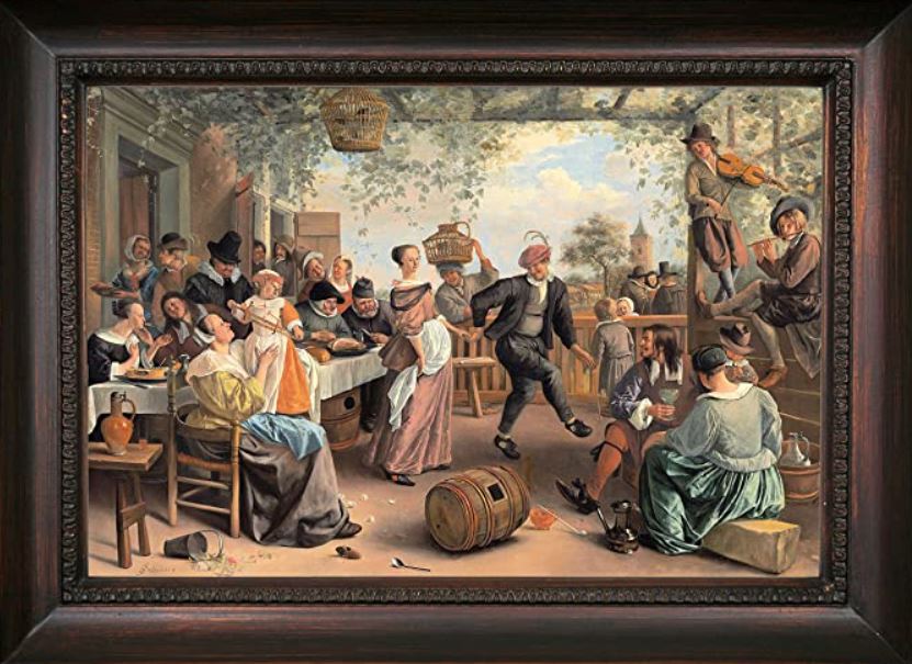 The Dancing Couple Jan Steen dimensions