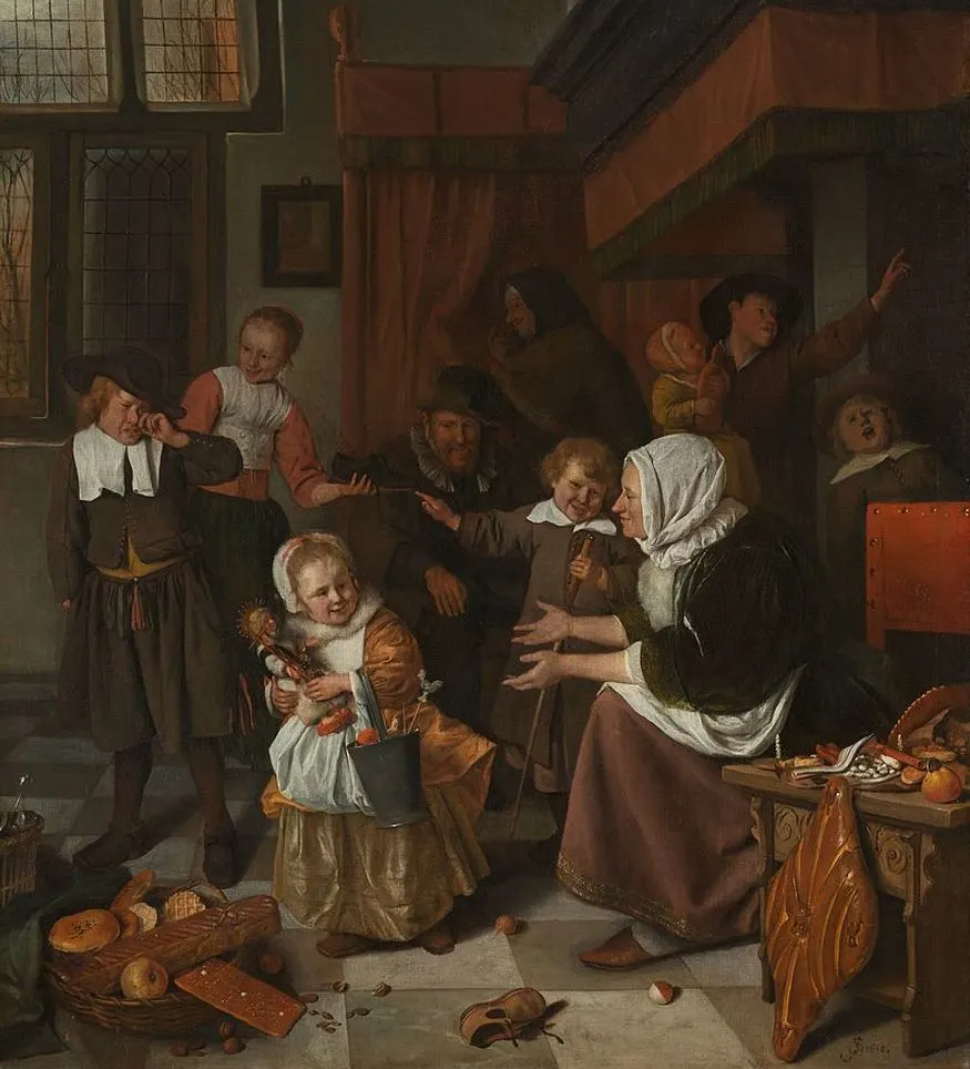 The Feast of Saint Nicholas by Jan Steen