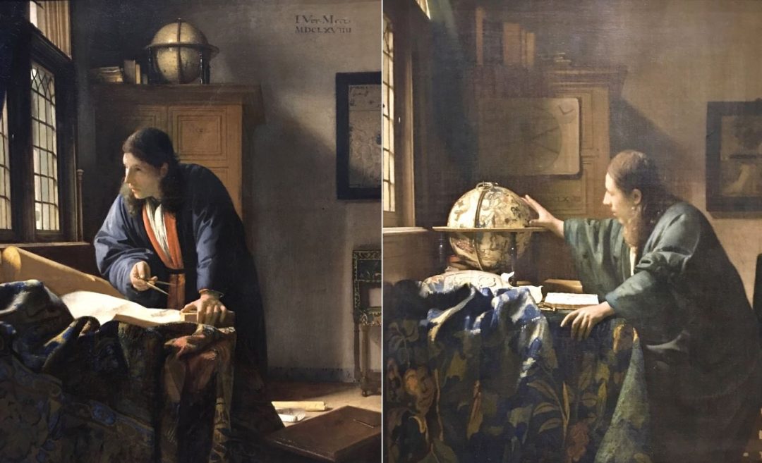 The Geographer By Johannes Vermeer Top 8 Facts   The Geographer And The Astronomer By Johannes Vermeer 1080x657 