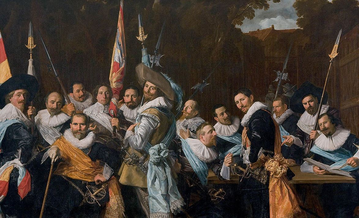 Frans Hals Museum paintings The Officers of the St Adrian Militia Company in 1633 by Frans Hals