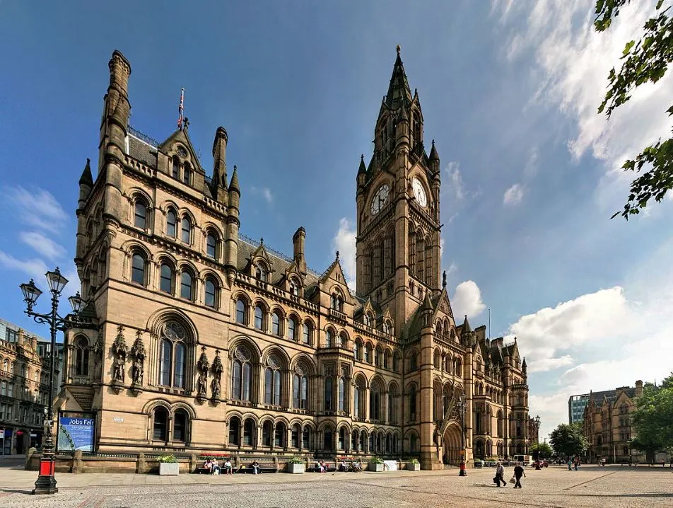 Victorian Buildings Manchester Town Hall