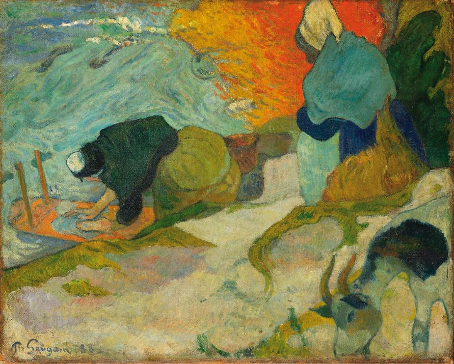 Washerwomen in Arles by Paul Gauguin