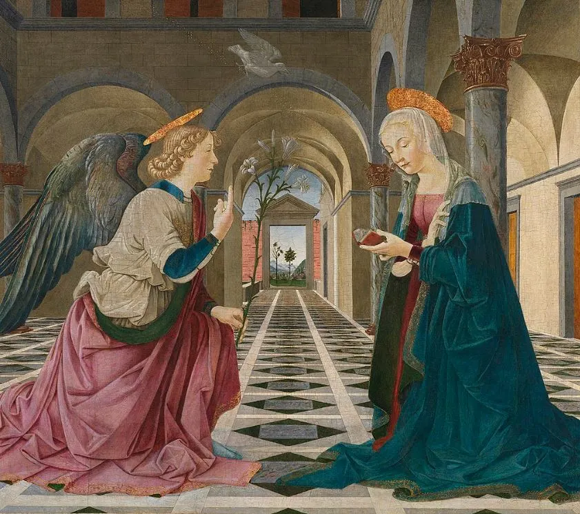 Annunciation by Piermatteo Lauro de Manfredi da Amelia