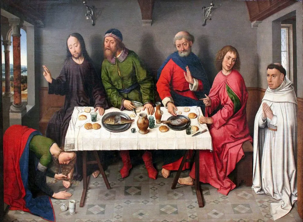 Christ in the House of Simon by Dieric Bouts