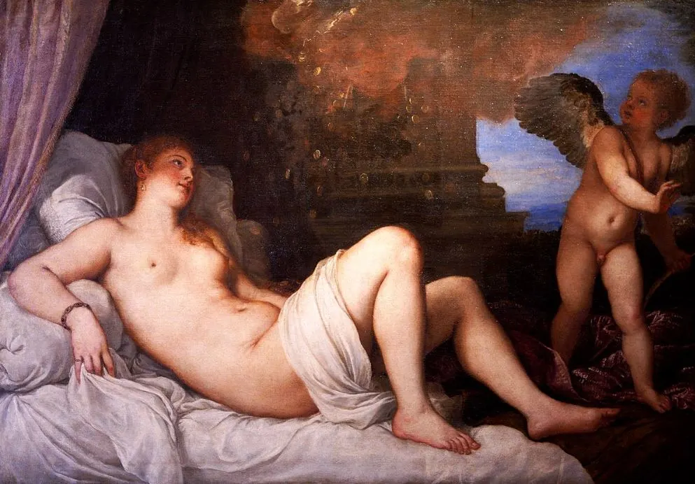 Danae by Titian in Naples