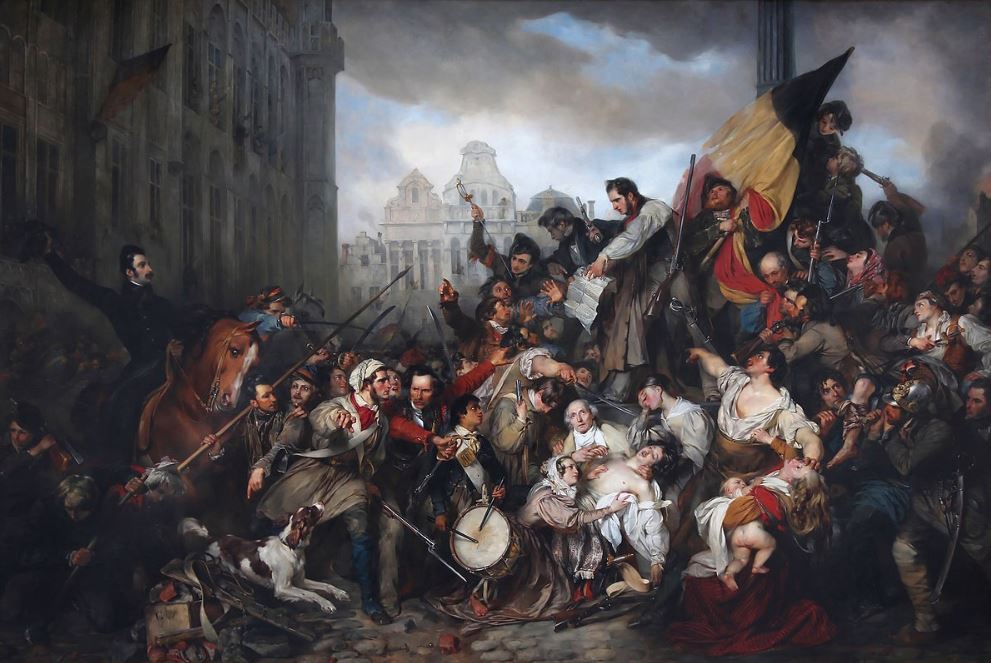 Episode of the Belgian Revolution of 1830 by Gustaaf Wappers