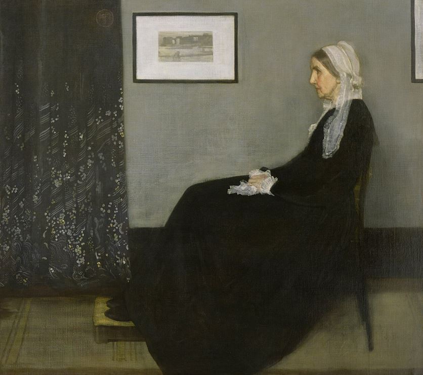 Famous American paintings Whistlers Mother by James Abbott McNeill Whistler